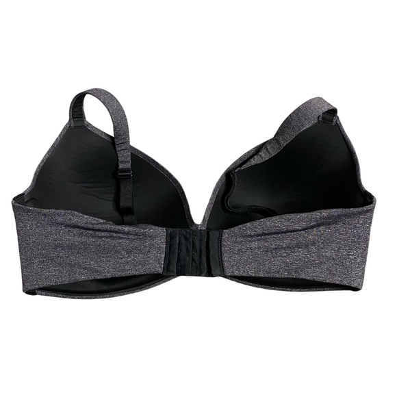 Ambrielle Women's Charcoal Gray Wireless Full Coverage T-Shirt Bra - Picture 2 of 5